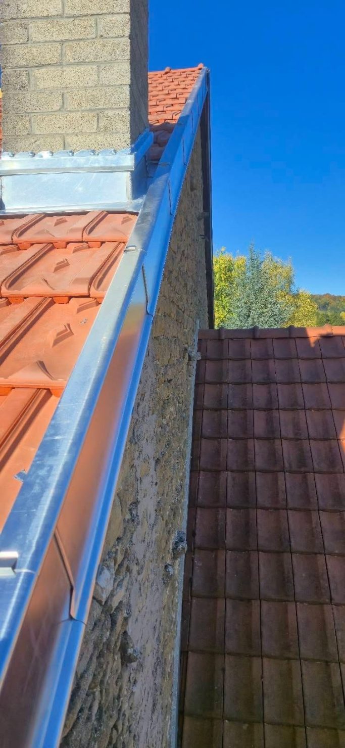 Habillage de planche de rive en zinc 